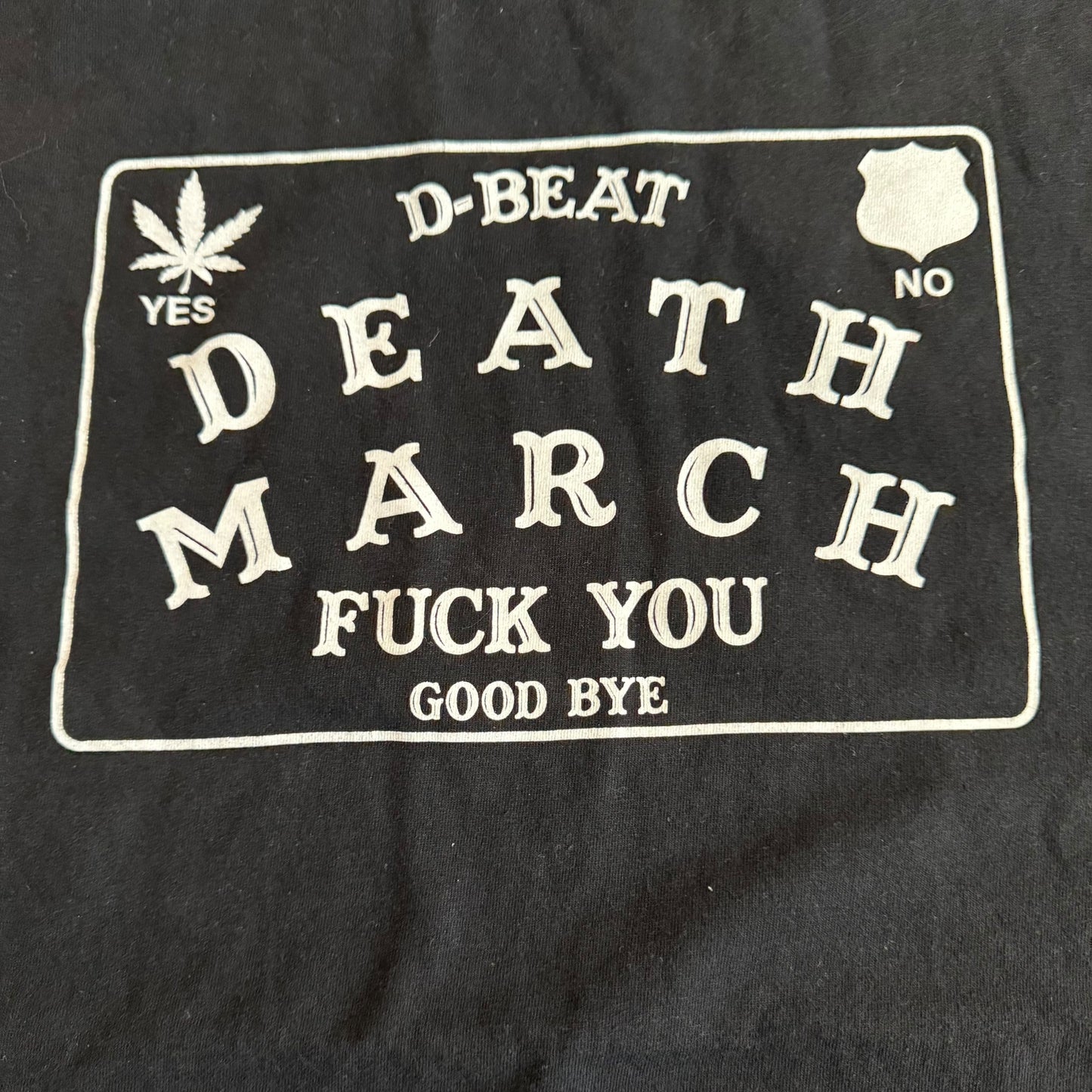 Death March Band Ouija Board D-Beat T-Shirt Size XL