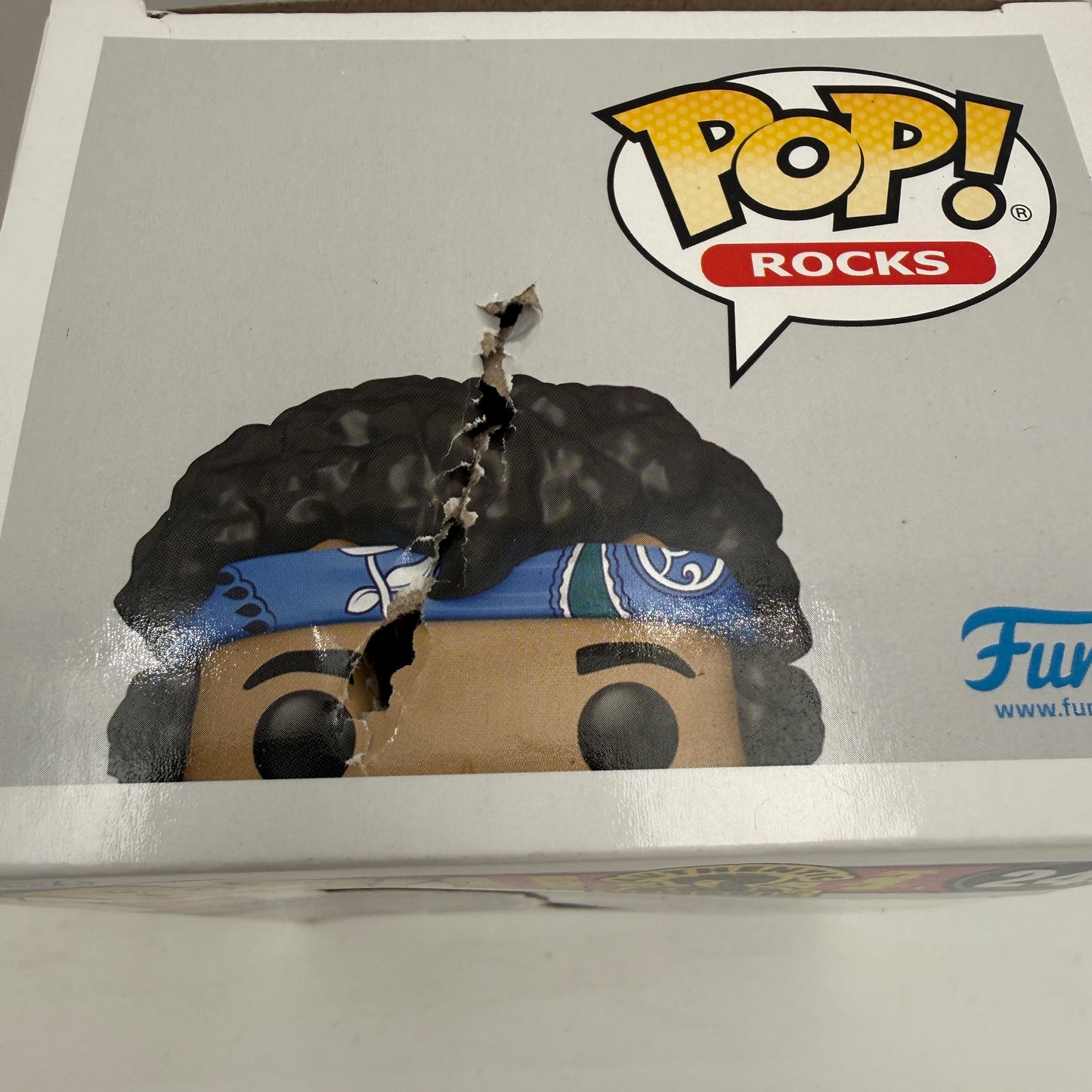 Funko POP! Rocks Jimi Hendrix Vinyl Figure #244 DAMAGED BOX