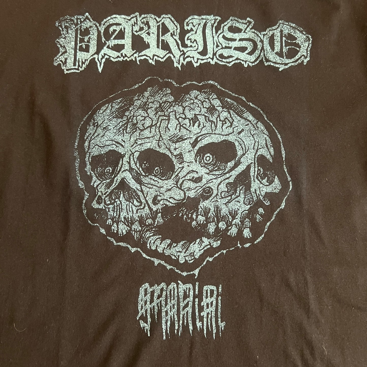 Pariso Band Blue Screenprint T-Shirt Size L