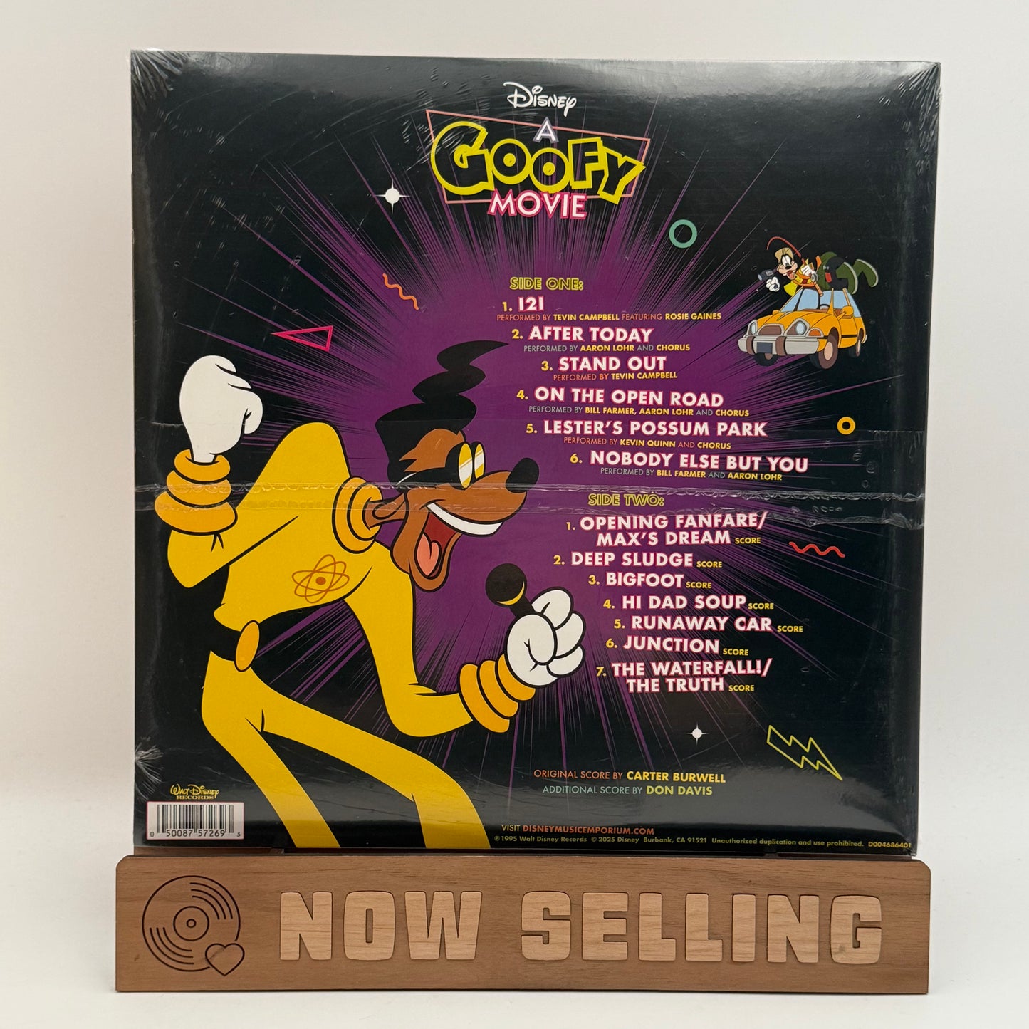 A Goofy Movie Soundtrack Vinyl LP Special Collector's Edition Black w/ White Splatter SEALED