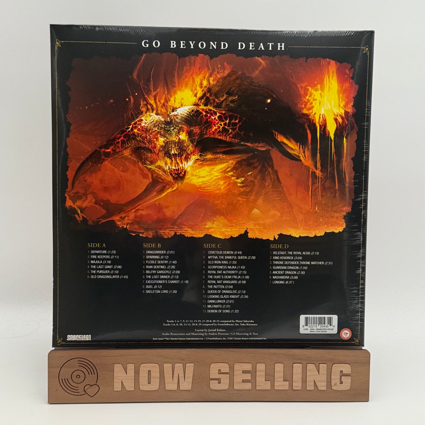 Dark Souls II Video Game Soundtrack Vinyl LP Rust w/ Burgundy Splatter SEALED