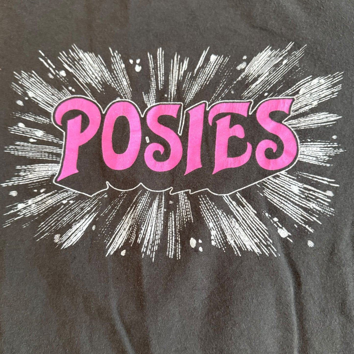 The Posies Band Gray Brown T-Shirt Size S
