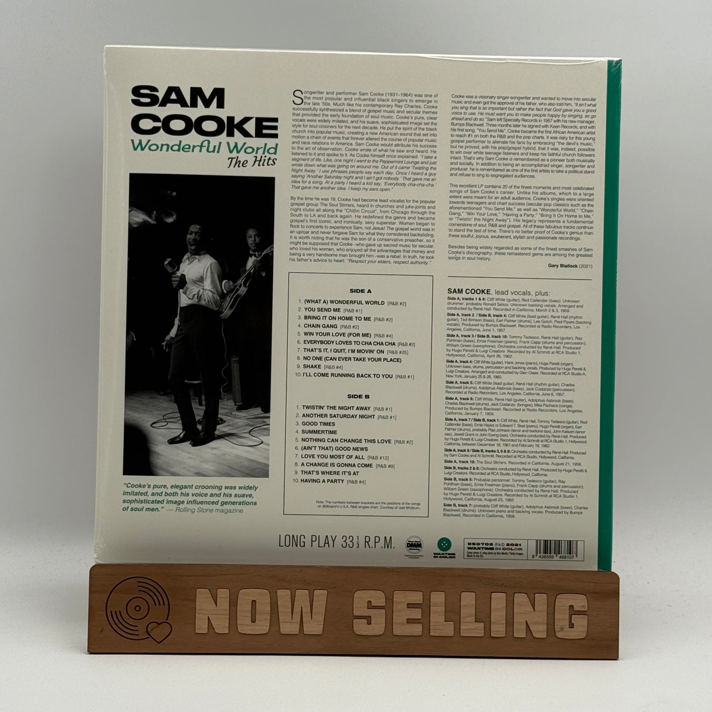 Sam Cooke - Wonderful World (The Hits) Vinyl LP Compilation Yellow SEALED