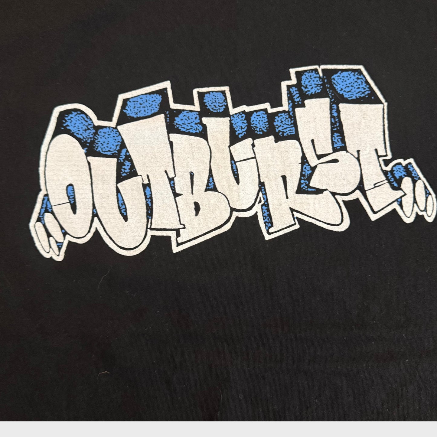 Outburst NY Hardcore Band Logo T-Shirt Size L