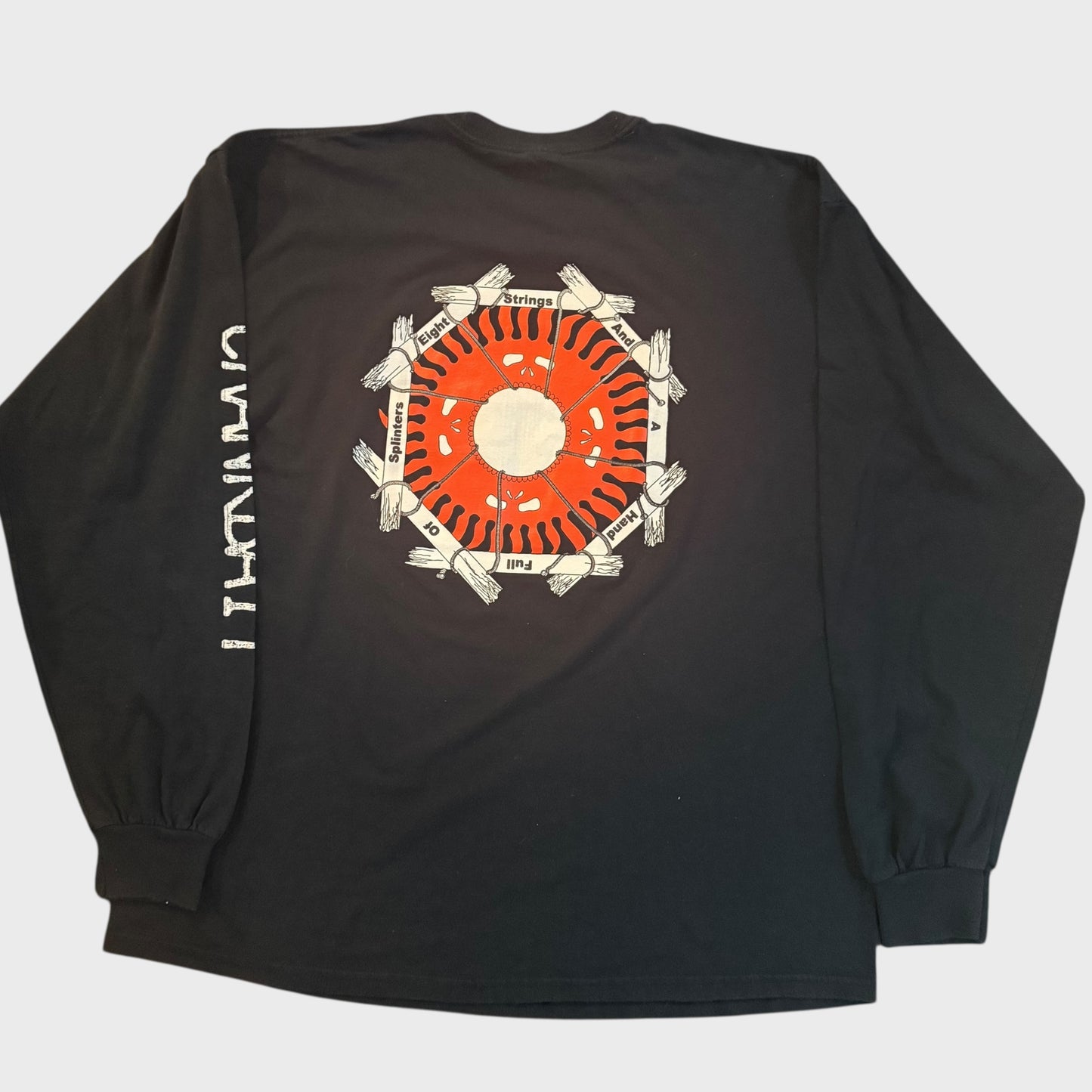 CRANKBAIT Band Eight Strings And A Hand Full Of Splinters Long Sleeve T-Shirt Size XL