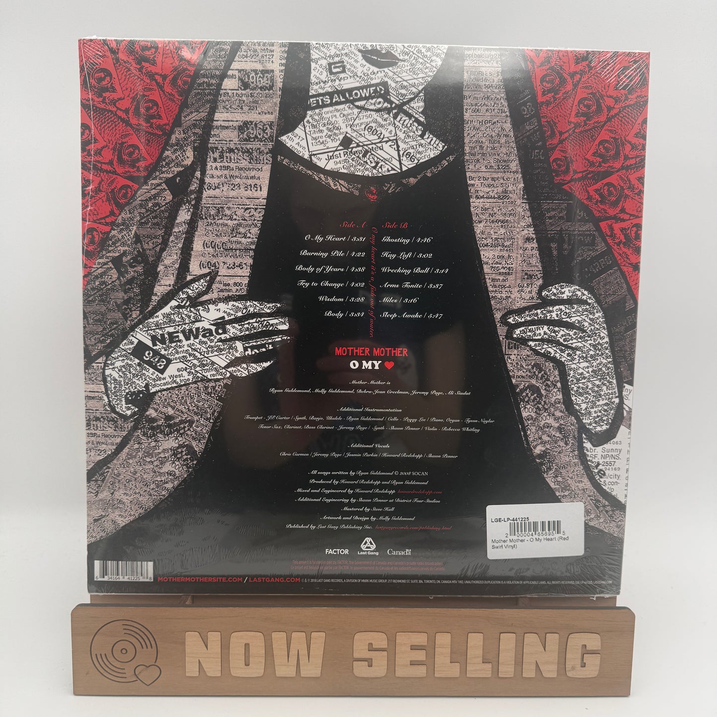 Mother Mother - O My Heart Vinyl LP Red Swirl SEALED