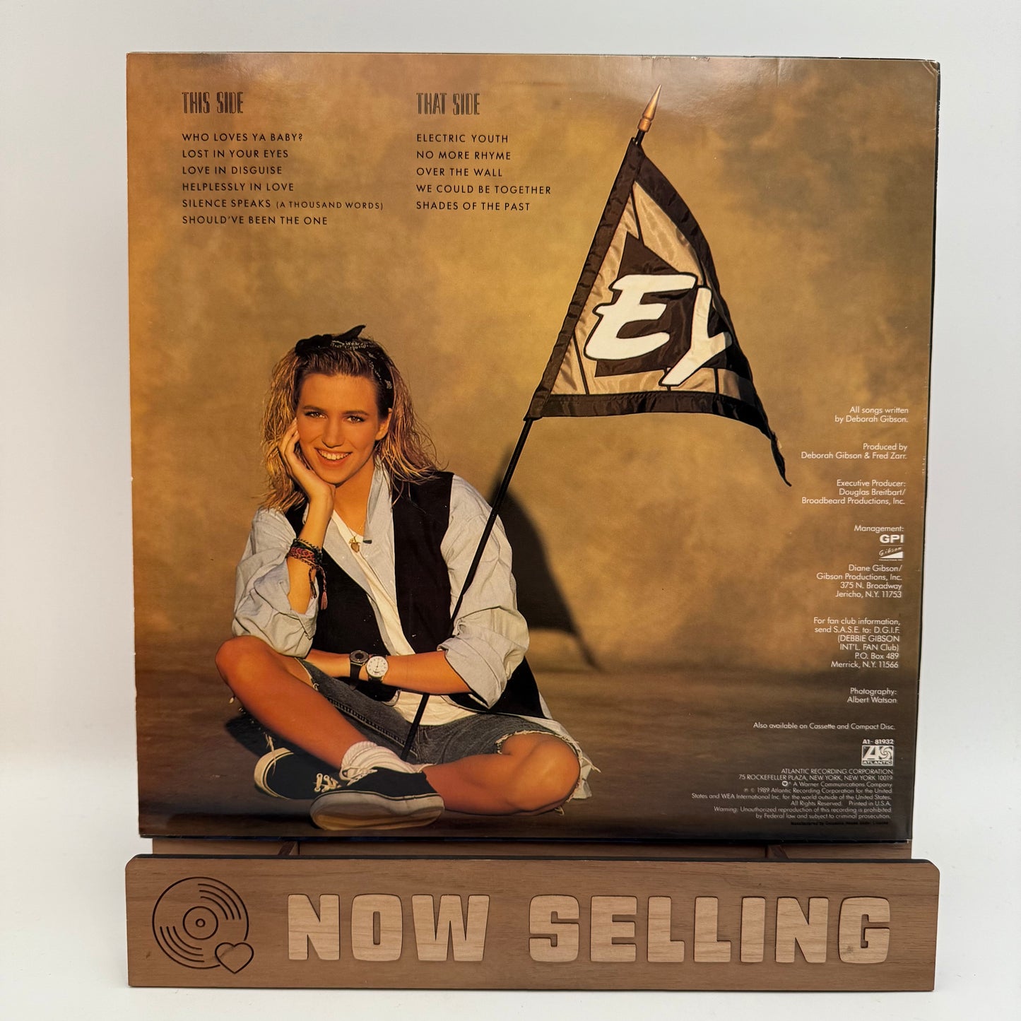 Debbie Gibson - Electric Youth Vinyl LP Original 1st Press Club Edition