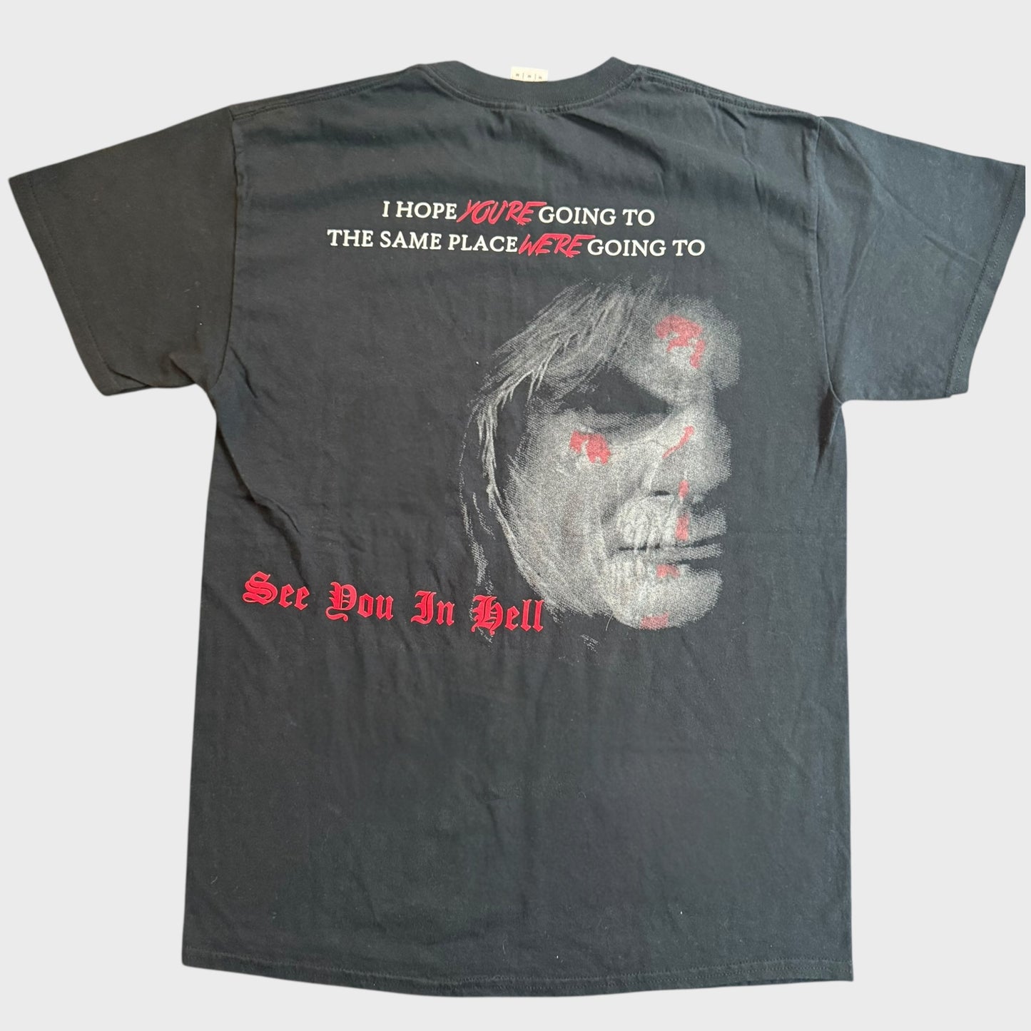 Steve Grimmett's Grim Reaper Band See You In Hell T-Shirt Size M NWOBHM