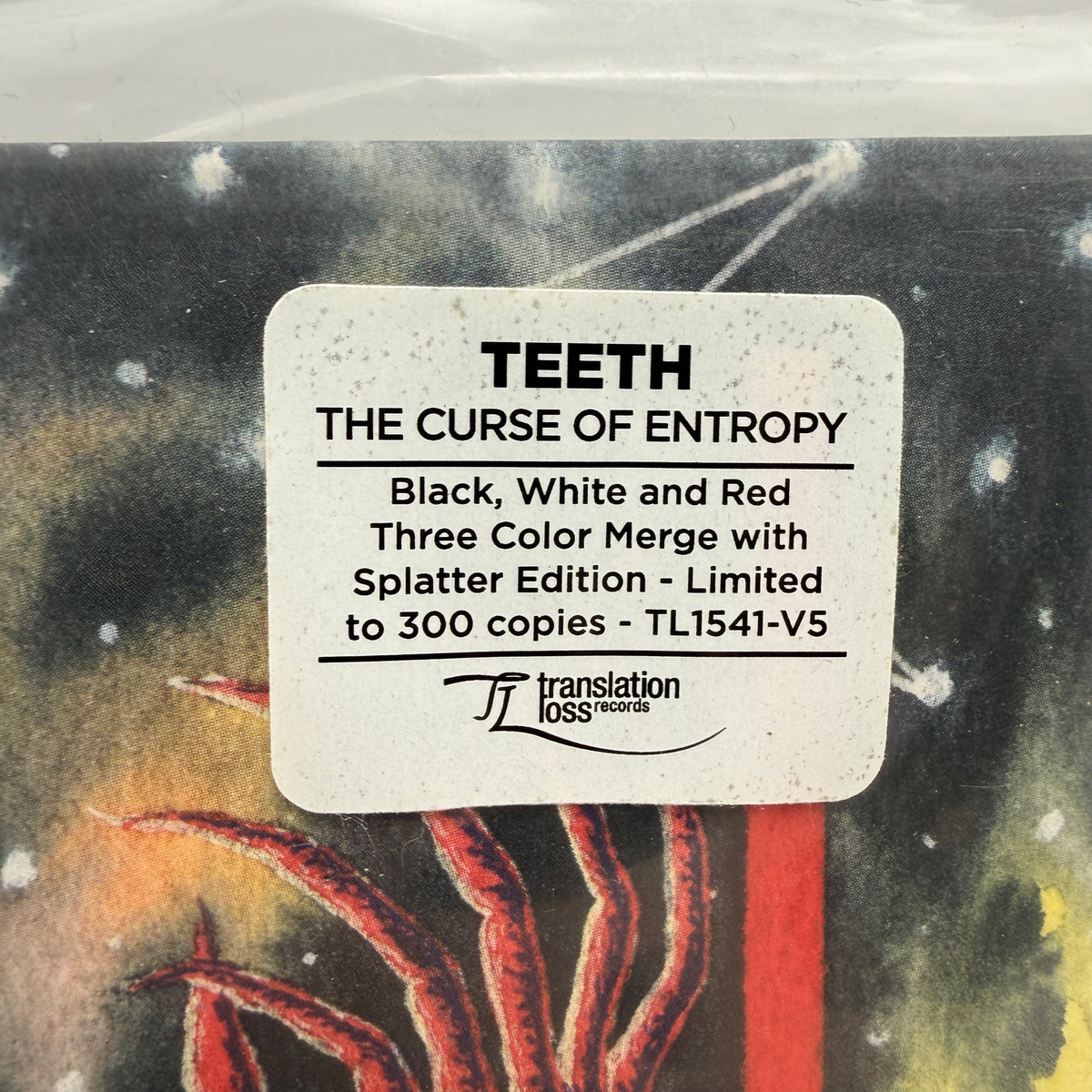 Teeth Band - The Curse Of Entropy Vinyl LP Tricolor Merge Splatter Graf Orlock Dangers Tlazcaltiliztli