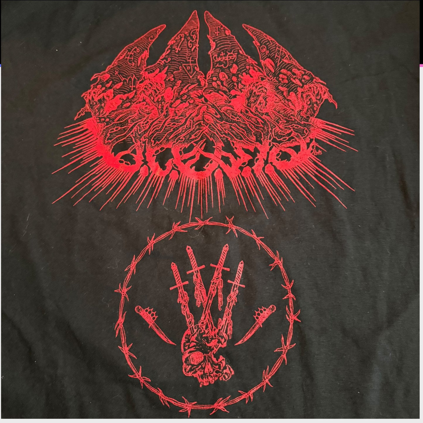 Our Place Of Worship Is Silence Band The Embodiment Of Hate Long Sleeve T-Shirt Size XXL
