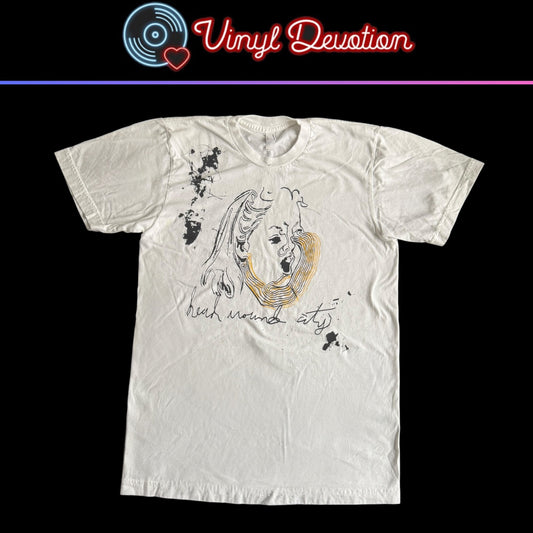Head Wound City Band Self Titled EP Vintage White T-Shirt Size S The Locust Blood Brothers