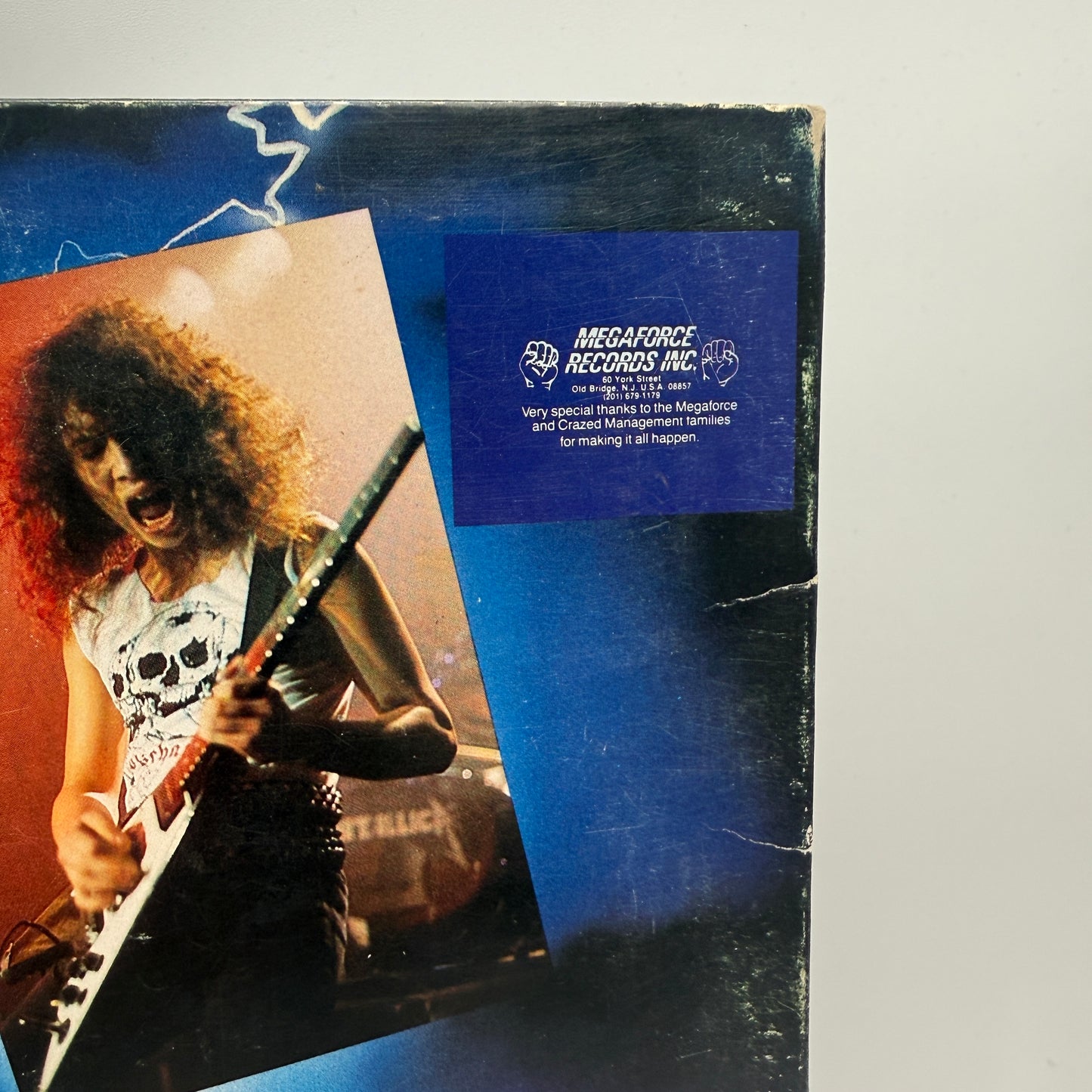 Metallica - Ride The Lightning Vinyl LP 1984 Specialty Elektra Megaforce 60396-1