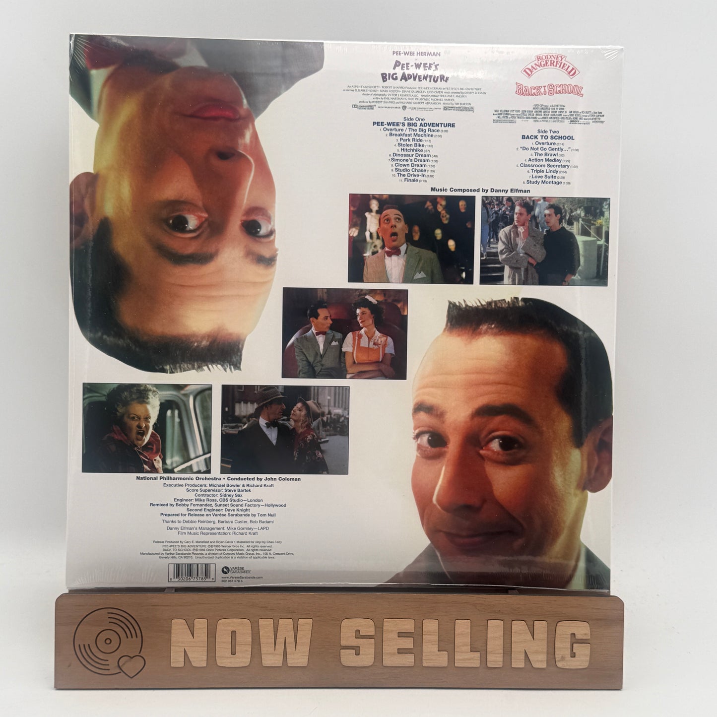 Pee-Wee's Big Adventure / Back To School Soundtrack Vinyl LP Reissue SEALED Danny Elfman