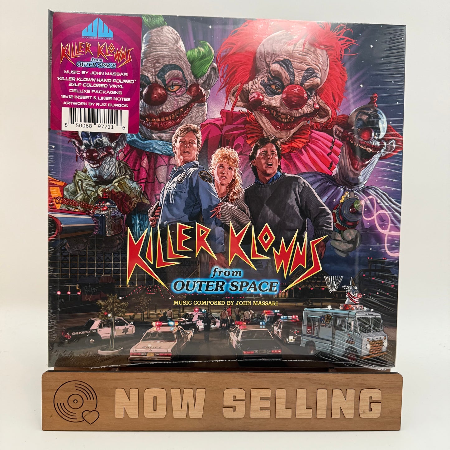 Killer Klowns From Outer Space Soundtrack Vinyl LP Killer Klown Hand Poured SEALED