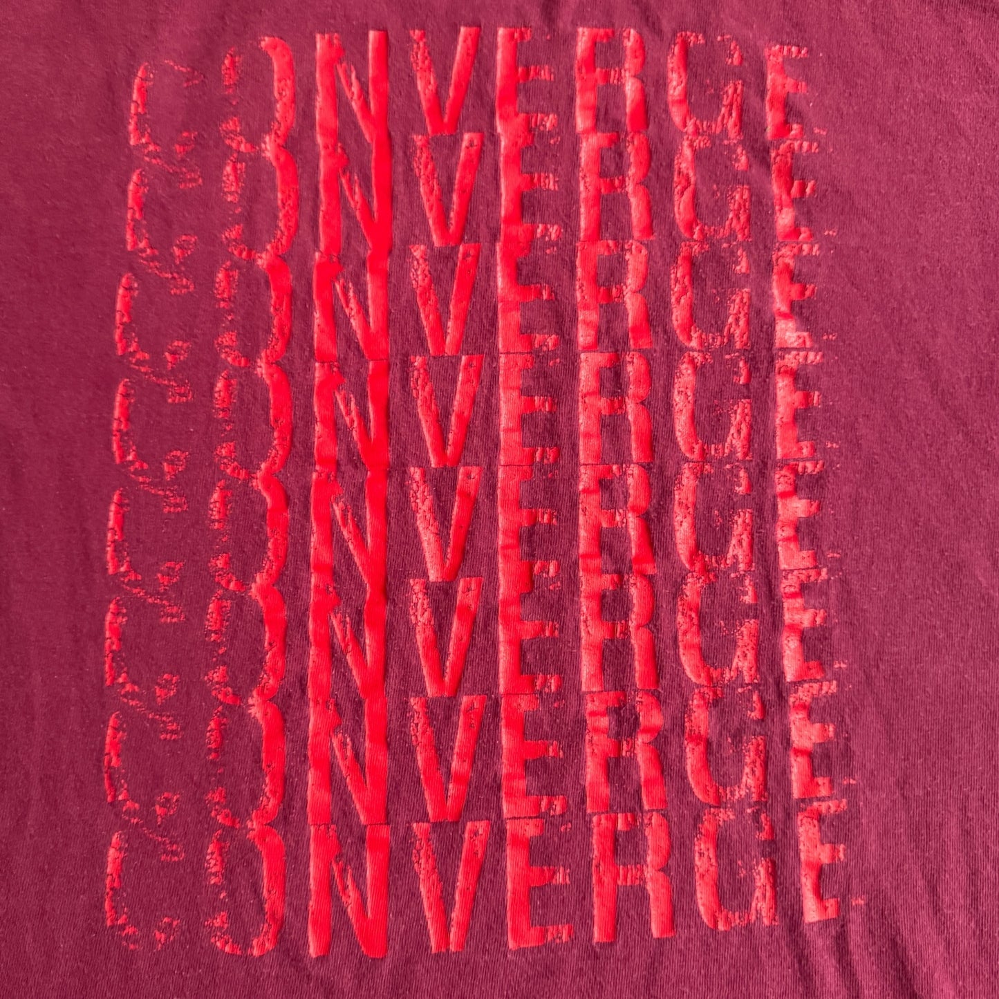 Converge Band I Am Nothing Without You - Hellchild Split Vintage Maroon T-Shirt Size M
