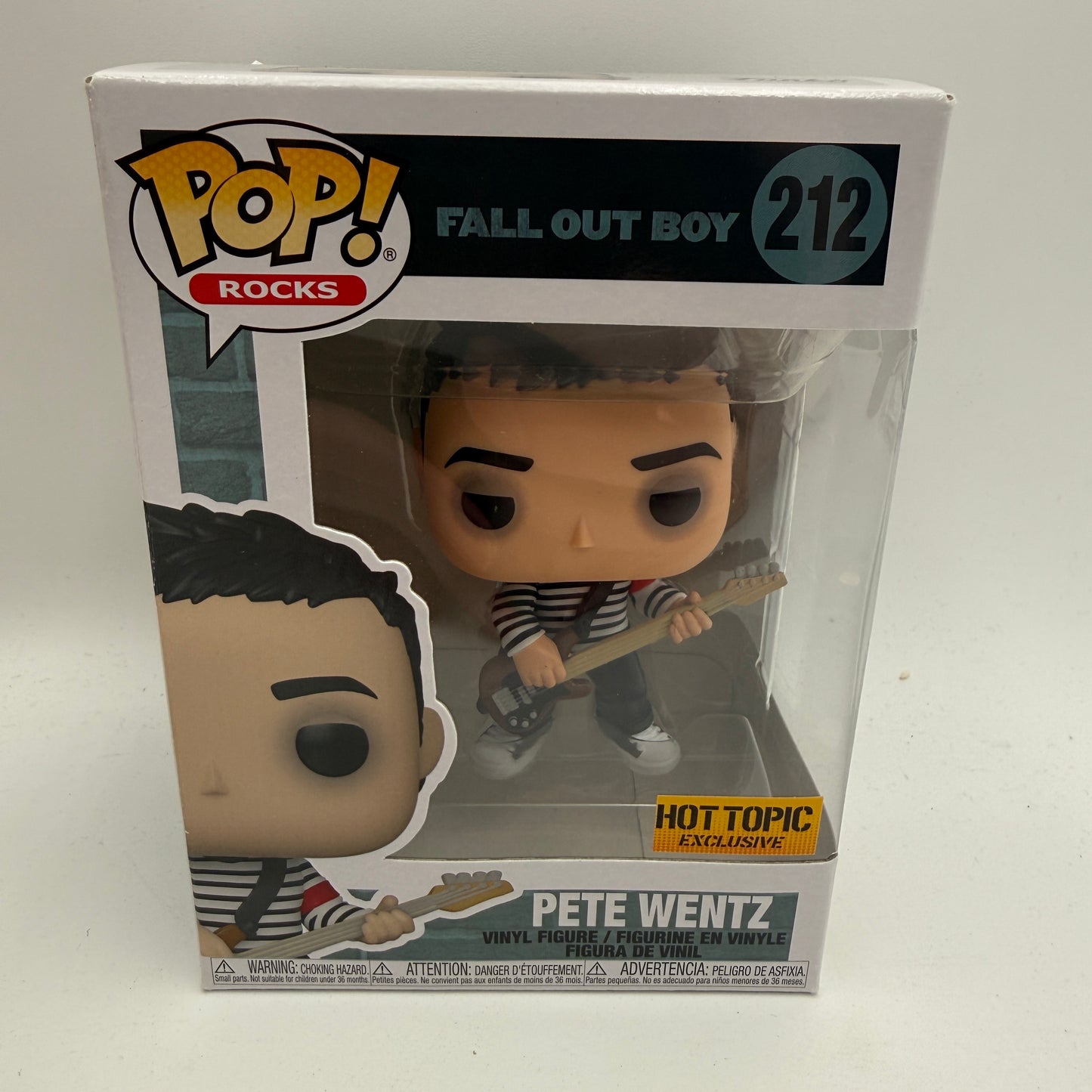 Funko POP! Rocks Pete Wentz Fall Out Boy Hot Topic Exclusive Vinyl Figure #212