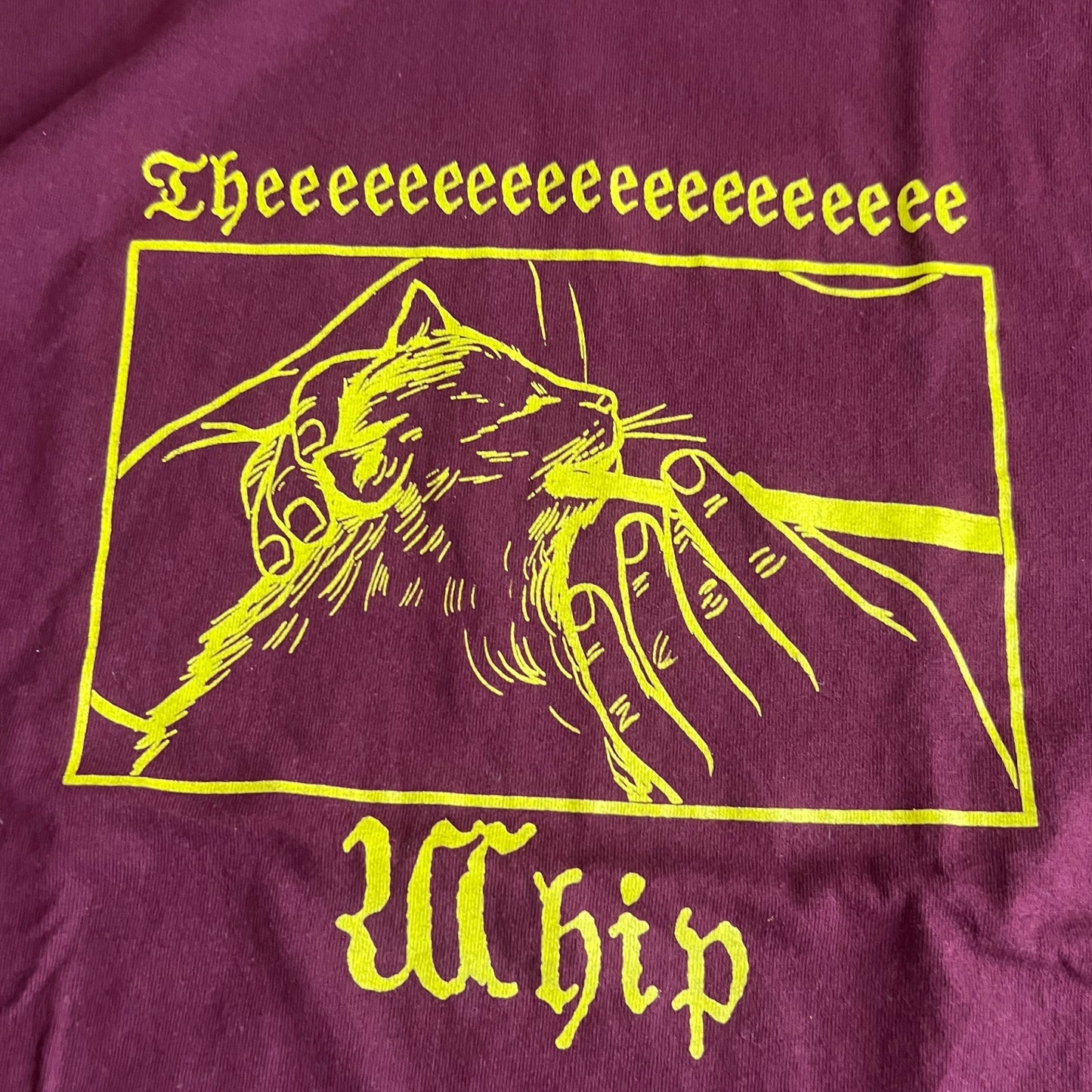 The Whip Band Vintage Maroon T-Shirt Size M Big Business Karp