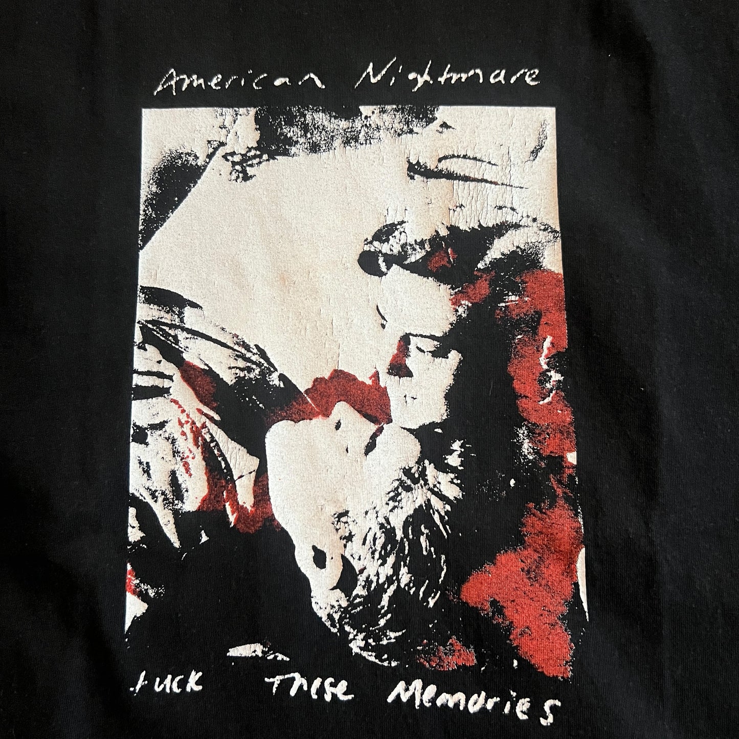 American Nightmare Band Fuck These Memories Vintage T-Shirt Size L Cut Sleeves