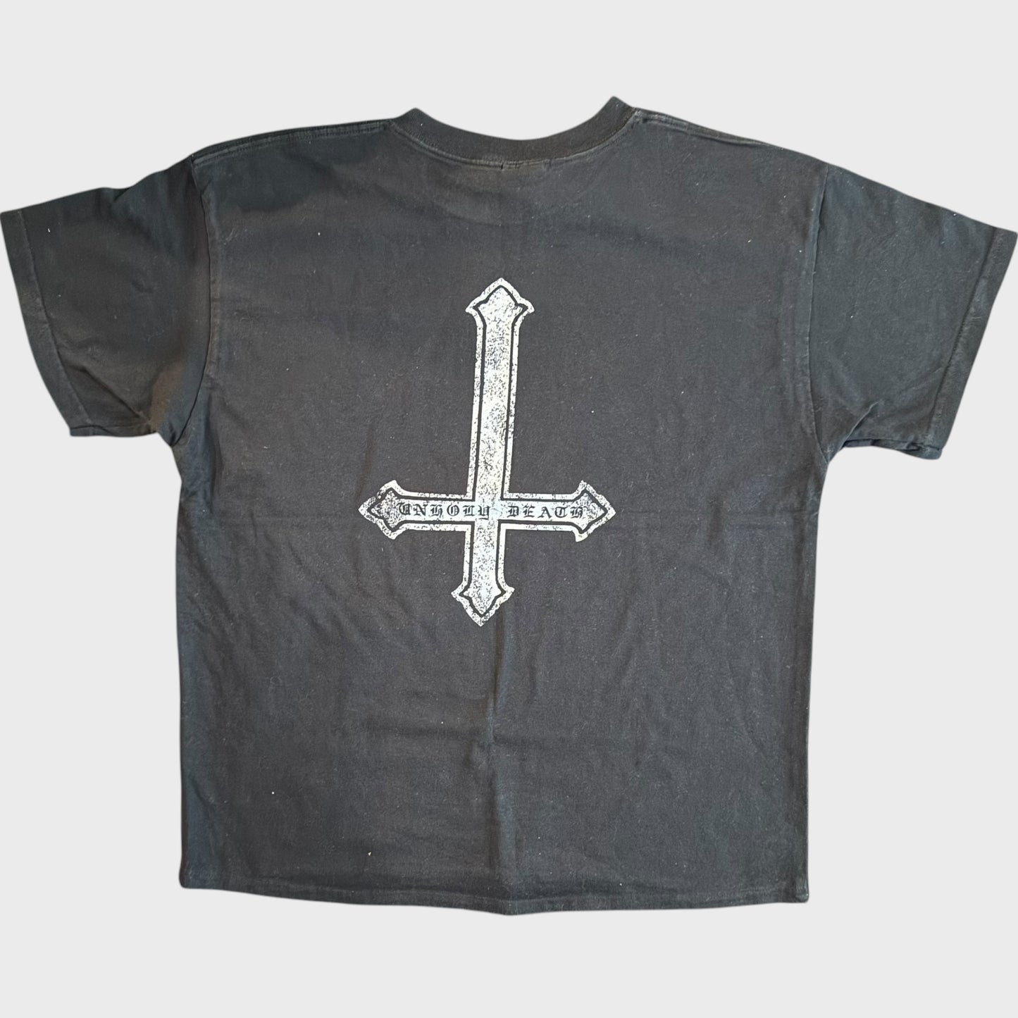 Denouncement Pyre Band Black Death Void Worship T-Shirt Size L