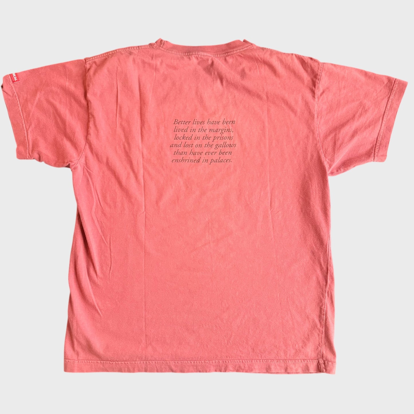 Propagandhi Band The Purina Hall Of Fame Dark Salmon T-Shirt Size L Ethical Threads