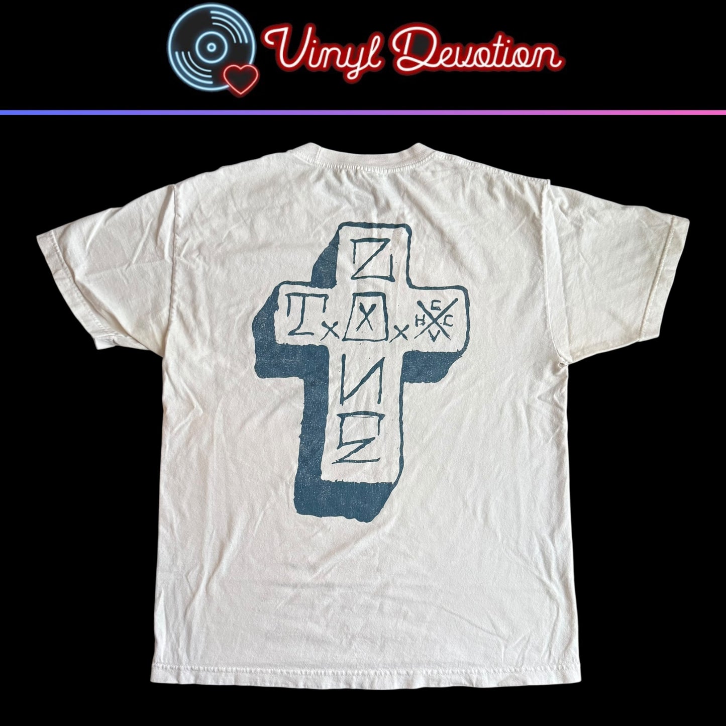 Take Offense Crossover Thrash Band White T-Shirt Size L