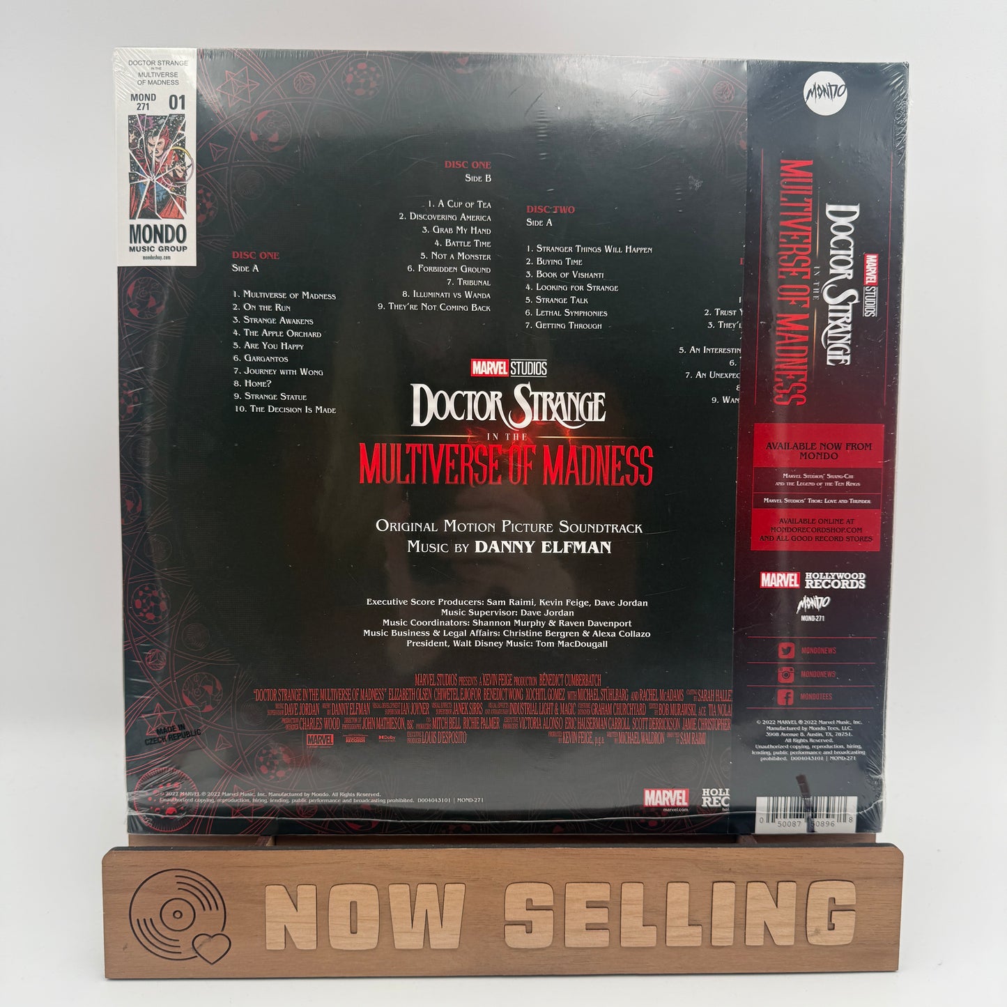 Doctor Strange Multiverse Of Madness Vinyl LP Red Black Splatter SEALED Danny Elfman