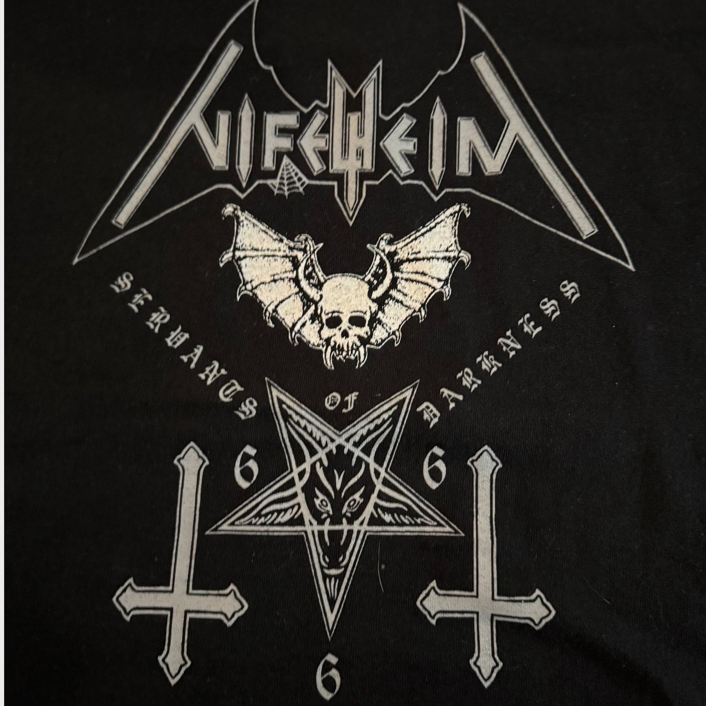 Nifelheim Band Servants Of Darkness Vintage T-Shirt Size L