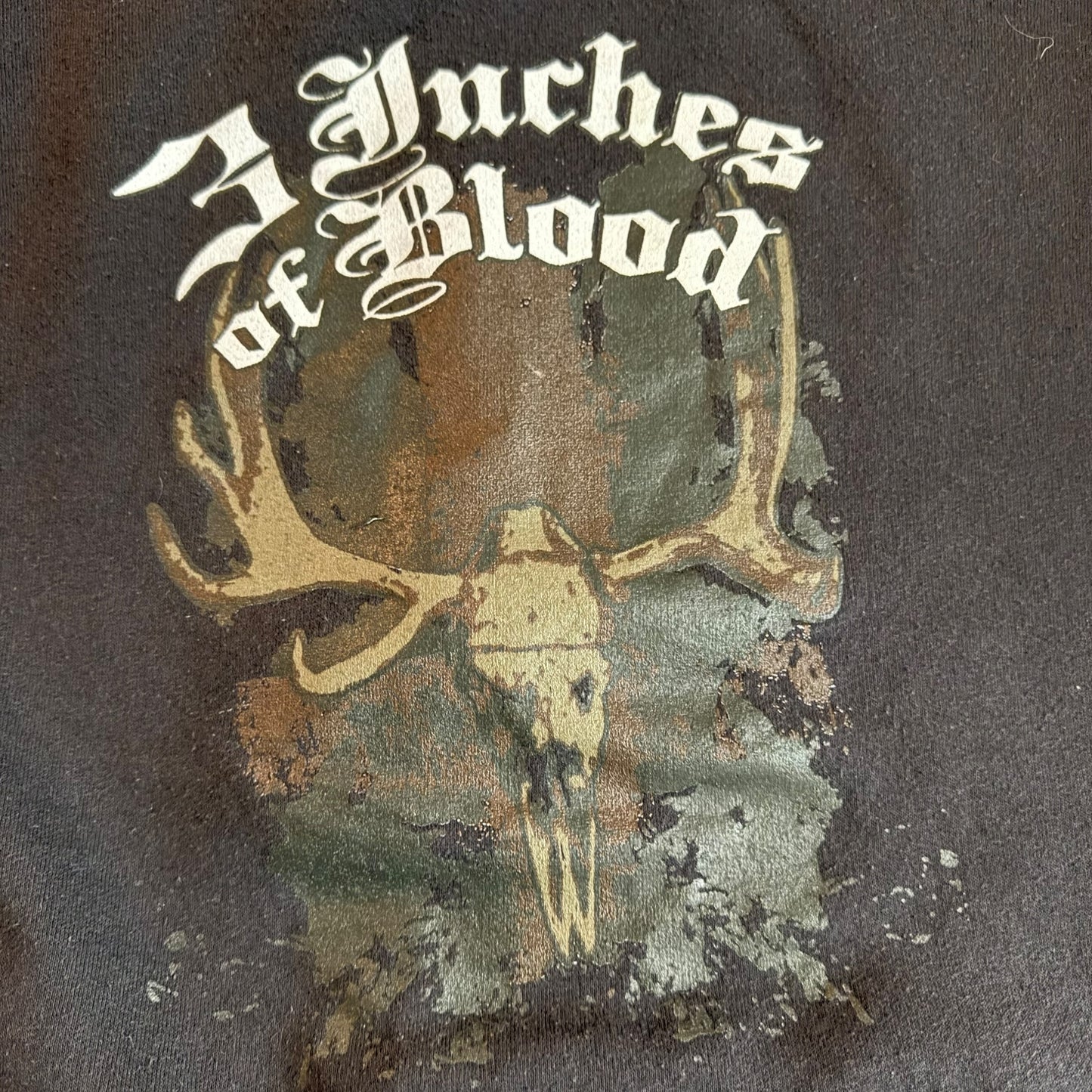 3 Inches Of Blood Band Vintage Zip Up Hoodie Size L