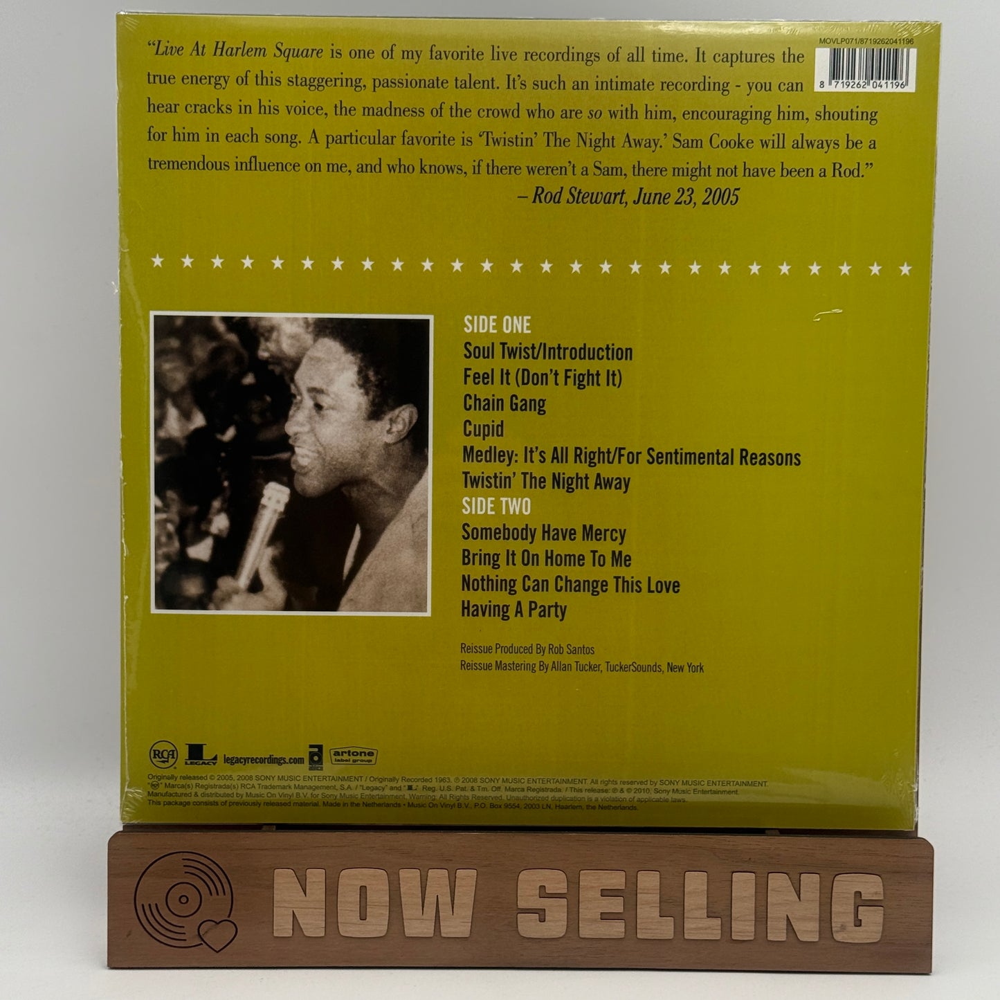 Sam Cooke - Live At The Harlem Square Club Vinyl LP MOV 140 Gram Reissue SEALED