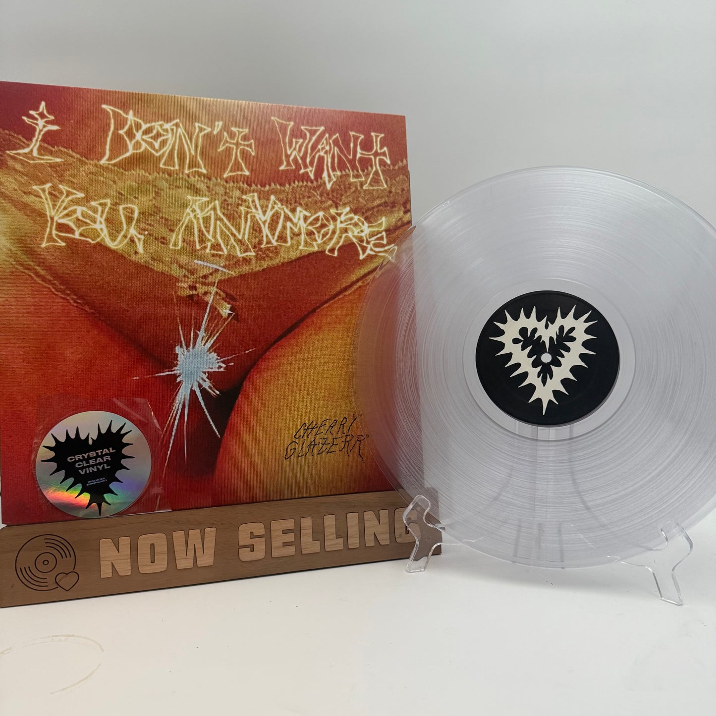Cherry Glazerr - I Don't Want You Anymore Vinyl LP Crystal Clear