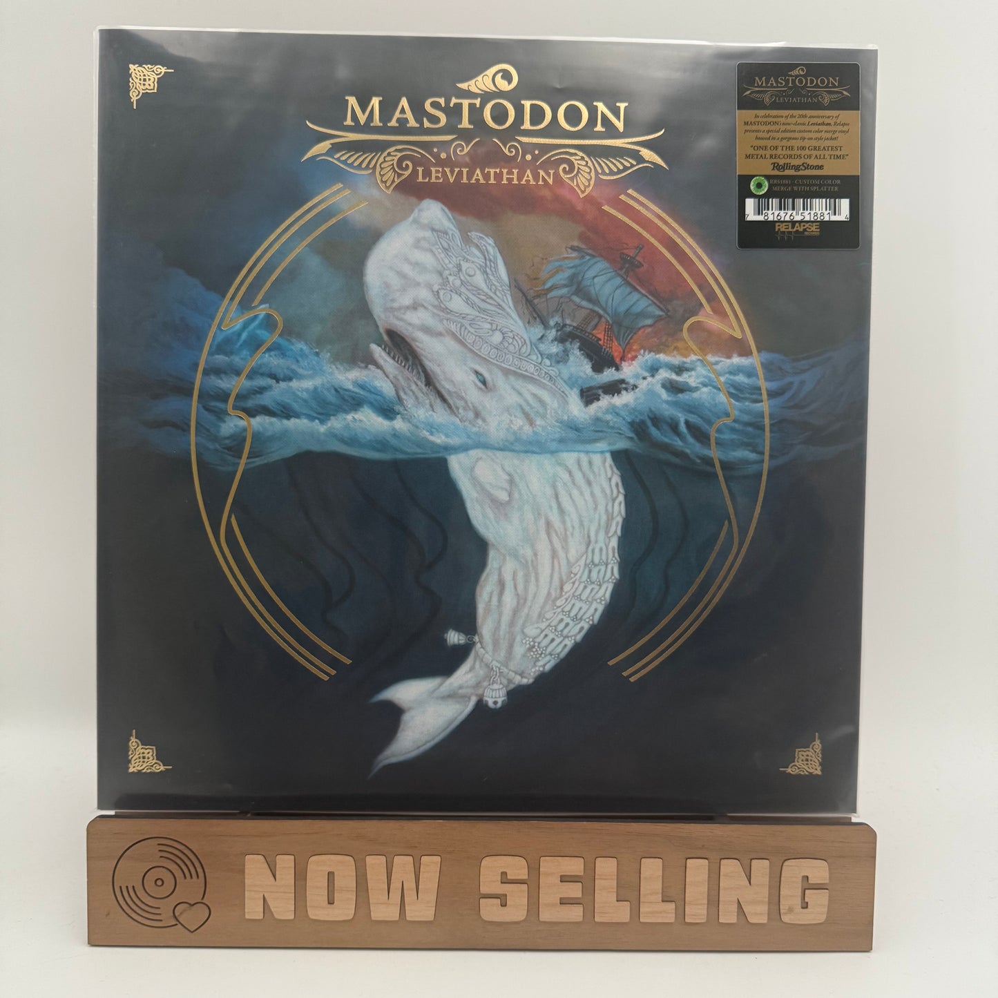 Mastodon - Leviathan Vinyl LP Deluxe Anniversary Edition Green / White Merge Splatter