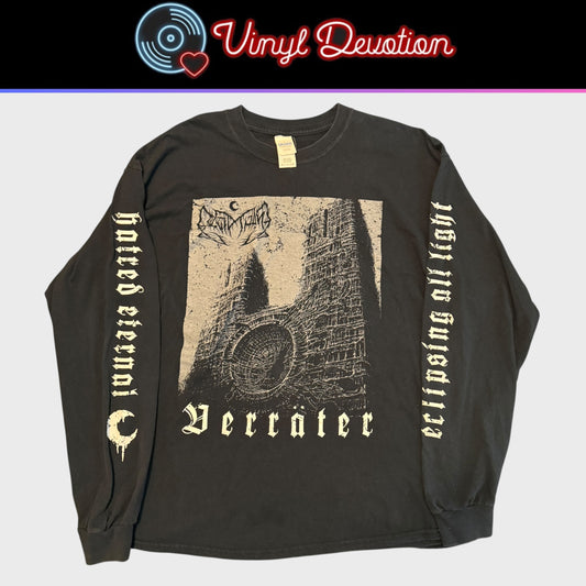 Leviathan Black Metal Band Verrater Long Sleeve T-Shirt Size XL