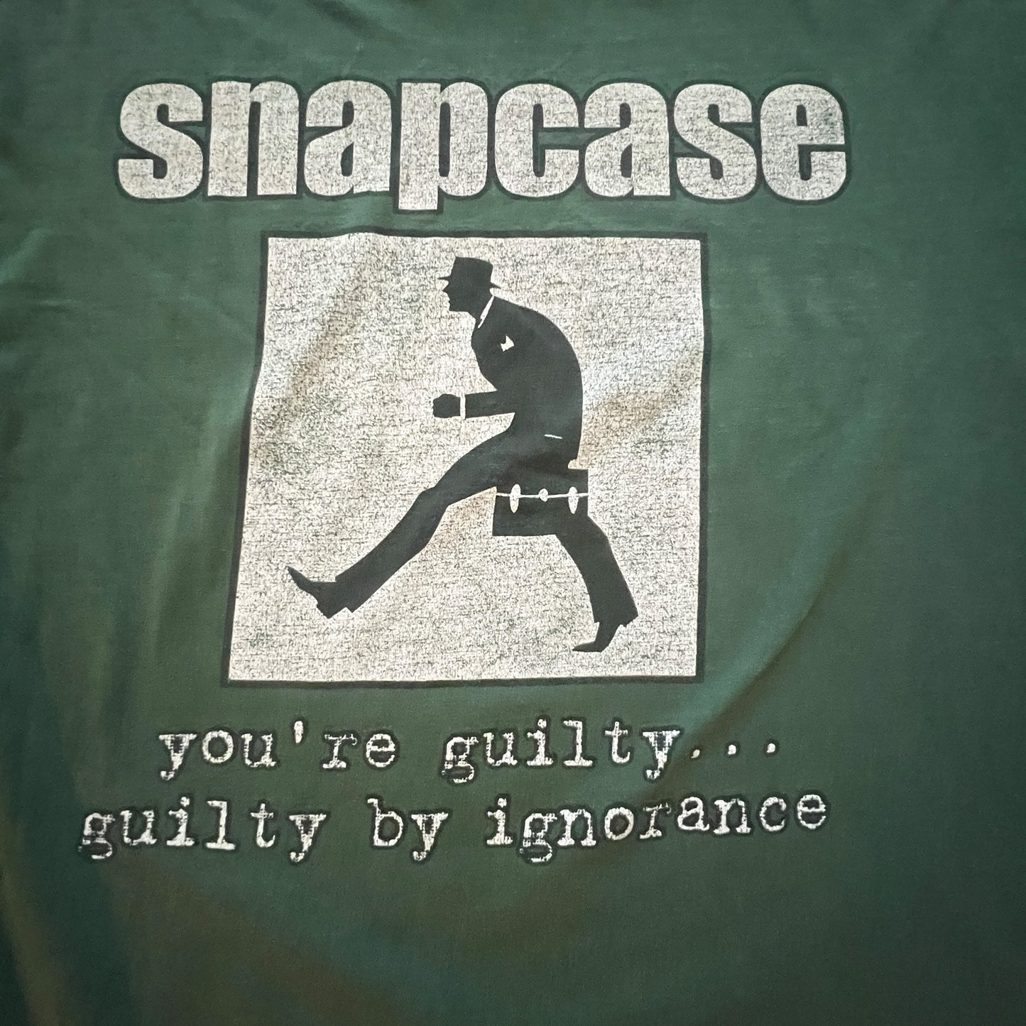 Snapcase Band Guilty By Ignorance Vintage Long Sleeve Green T-Shirt Size XL