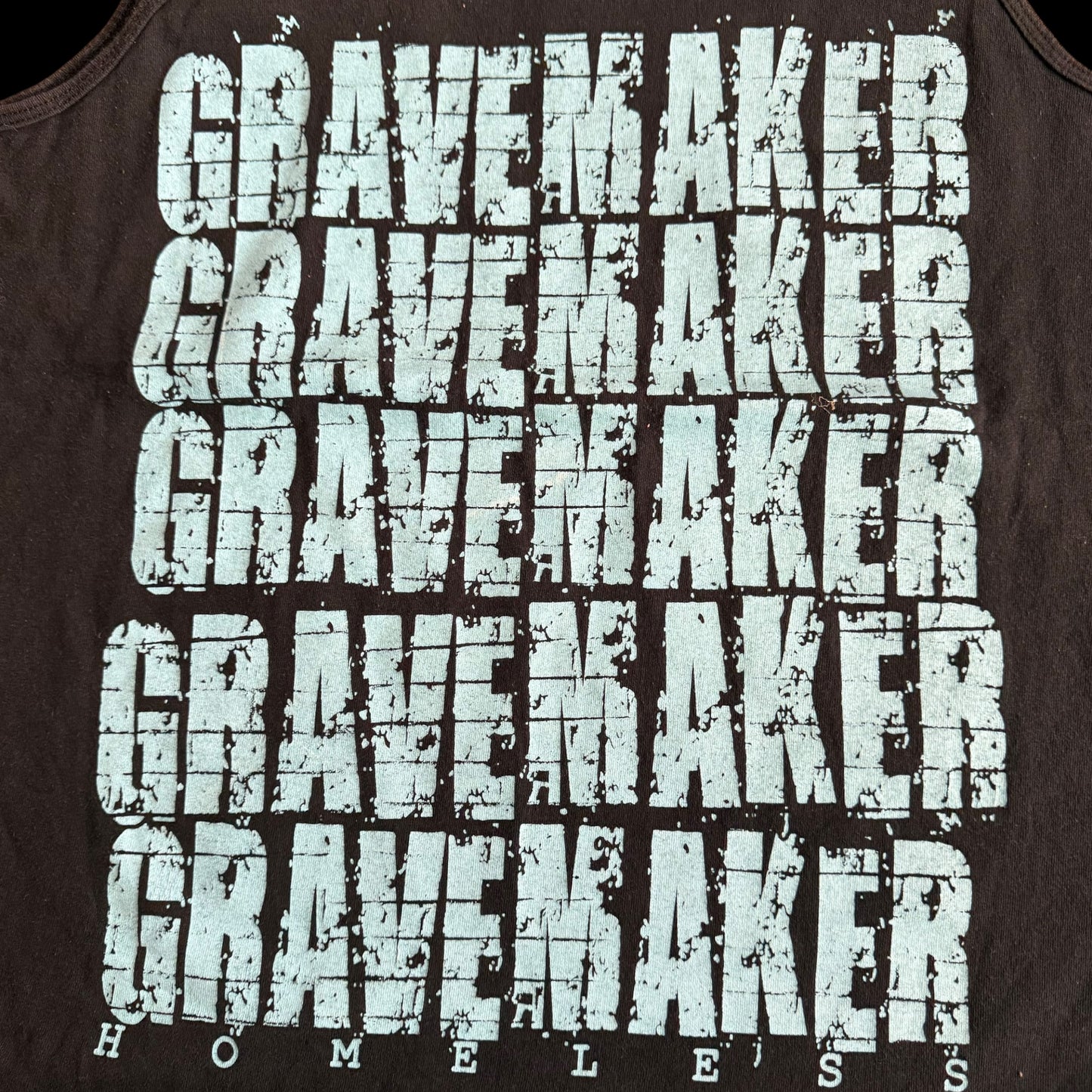 Grave Maker Band Homeless - World Wide Hardcore Tank Top Size M