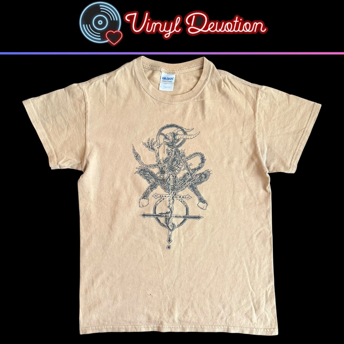 Putrisect Band Chaos Awaits Tan T-Shirt Size S