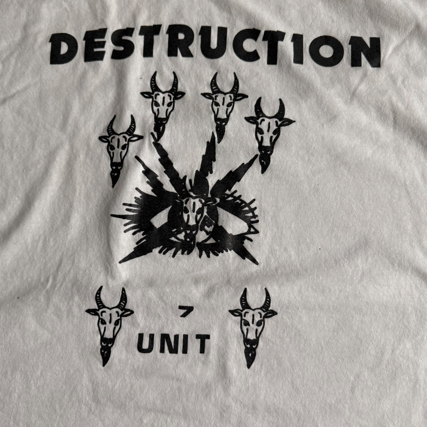 Destruction Unit Band 7 Unit White T-Shirt Size L