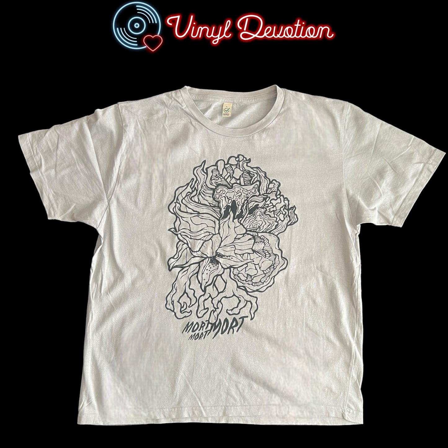 Mort Band Mort Mort Mort Gray T-Shirt Size L