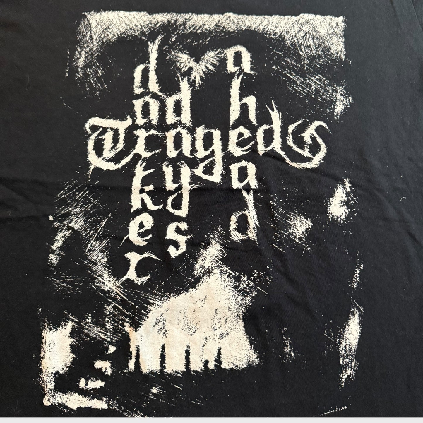 Tragedy Band Darker Days Ahead T-Shirt Size L His Hero Is Gone
