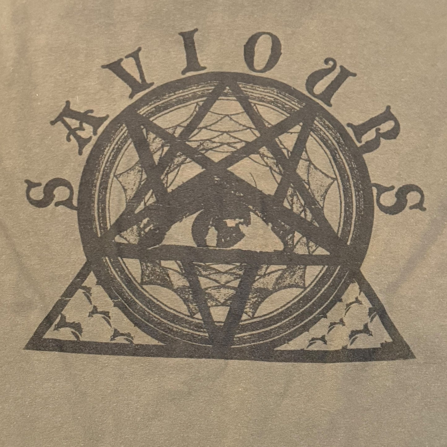 Saviours Band Vintage Gray T-Shirt Size M