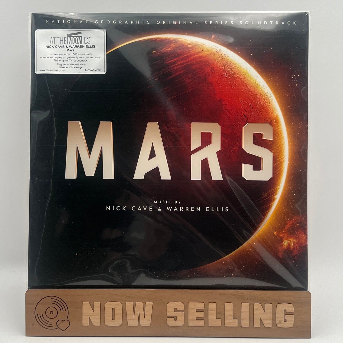 Mars Soundtrack Nick Cave & Warren Ellis Nat Geo Vinyl LP Yellow Flame Numbered