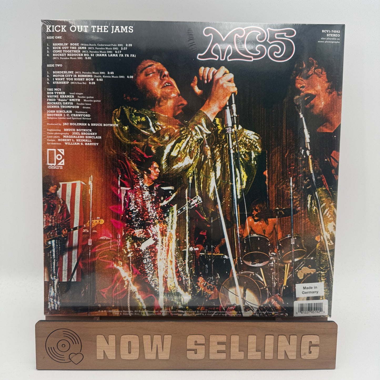 MC5 - Kick Out The Jams Vinyl LP Reissue Uncensored Black Inside Clear SEALED