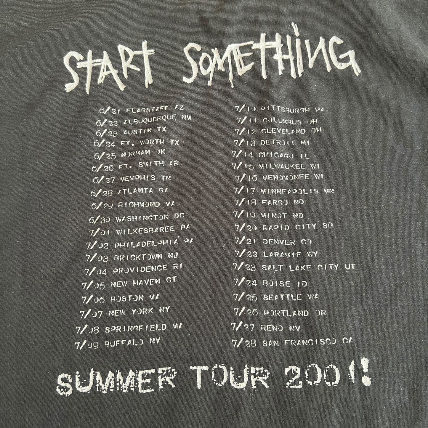 What Happens Next? / Lifes Halt Band Start Something Vintage T-Shirt Size M