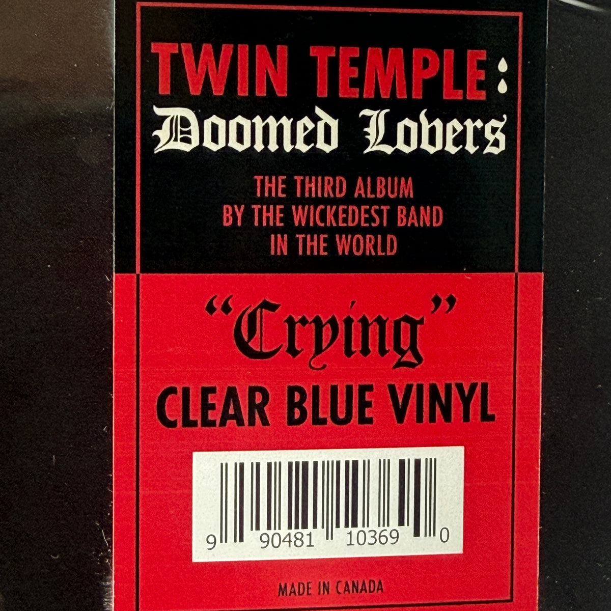 Twin Temple - Doomed Lovers Vinyl LP Clear Blue SEALED
