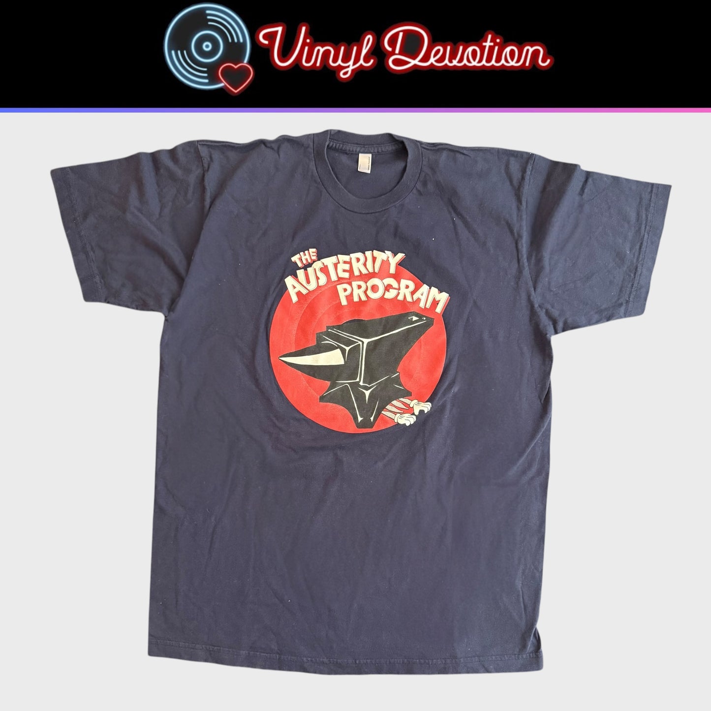 The Austerity Program Band Looney Toons Dark Blue T-Shirt Size L