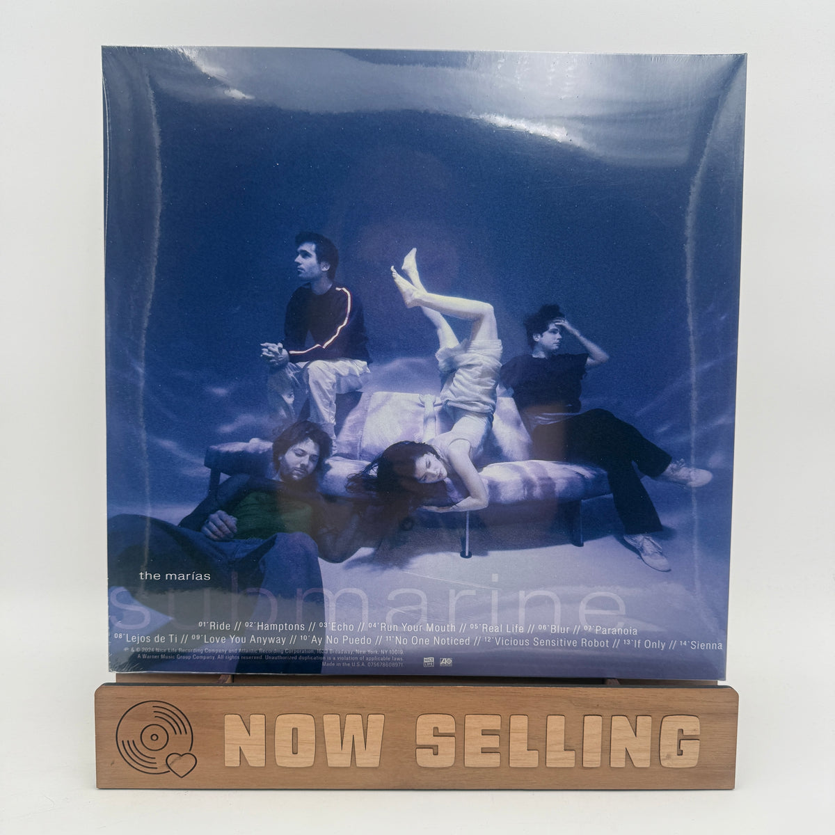 The Marias - Submarine Vinyl LP Alternative Cover Half Clear / Half Sea Blue SEALED RSD Essential