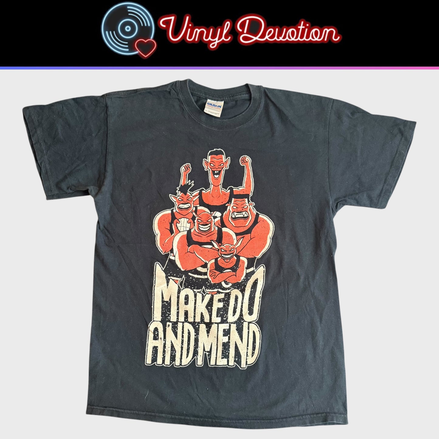 Make Do And Mend Band Hit Em High Hit Em Low T-Shirt Size M