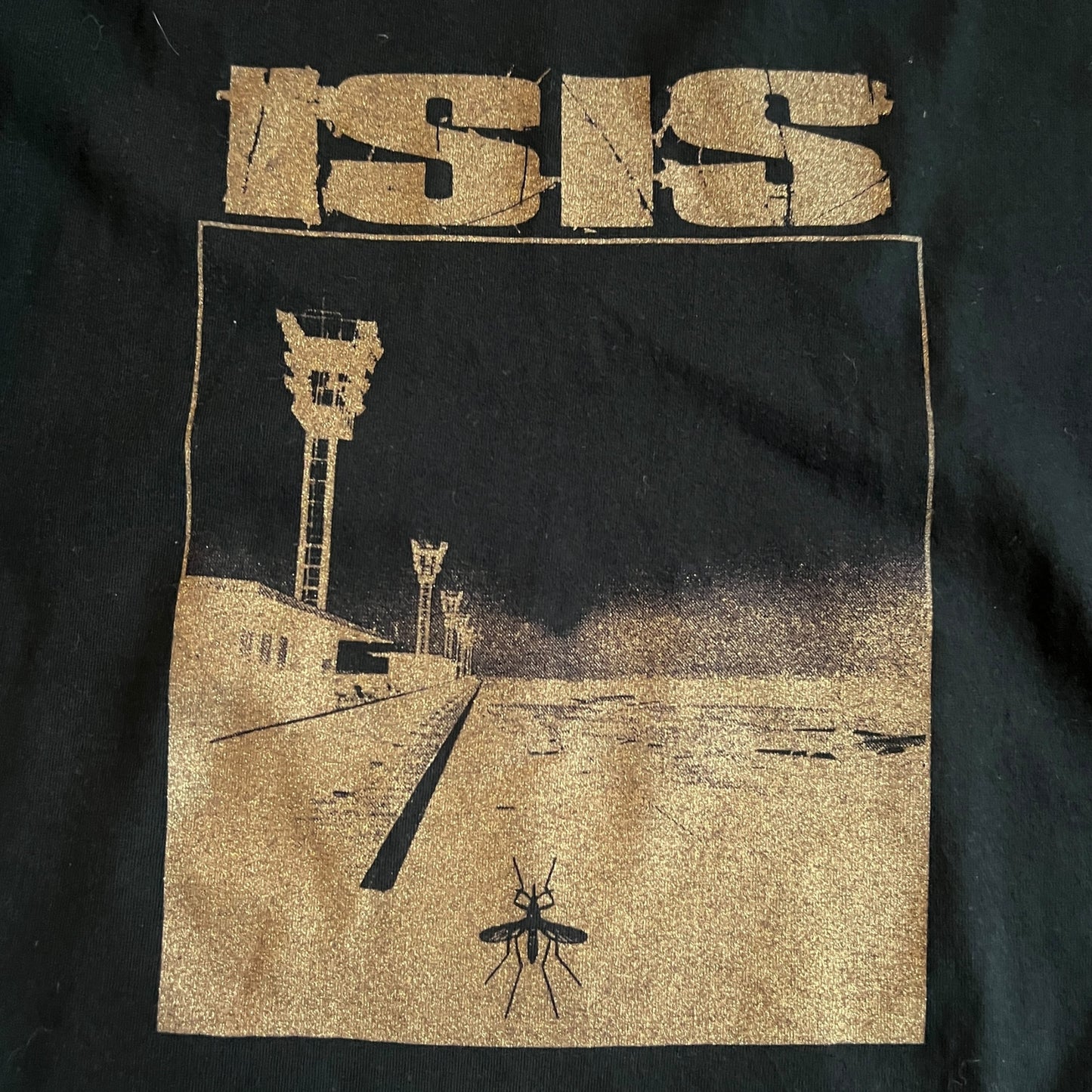 Isis The Band Celestial Gold Glitter Tower Vintage T-Shirt Size XL