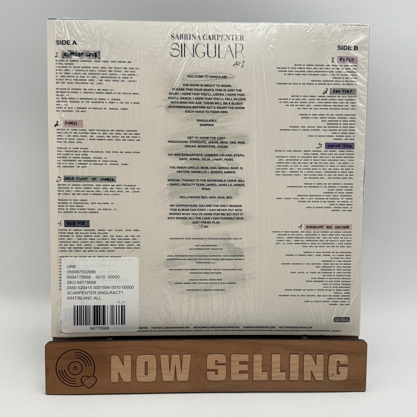 Sabrina Carpenter - Singular Act I Vinyl LP White w/ Olive Green Splatter