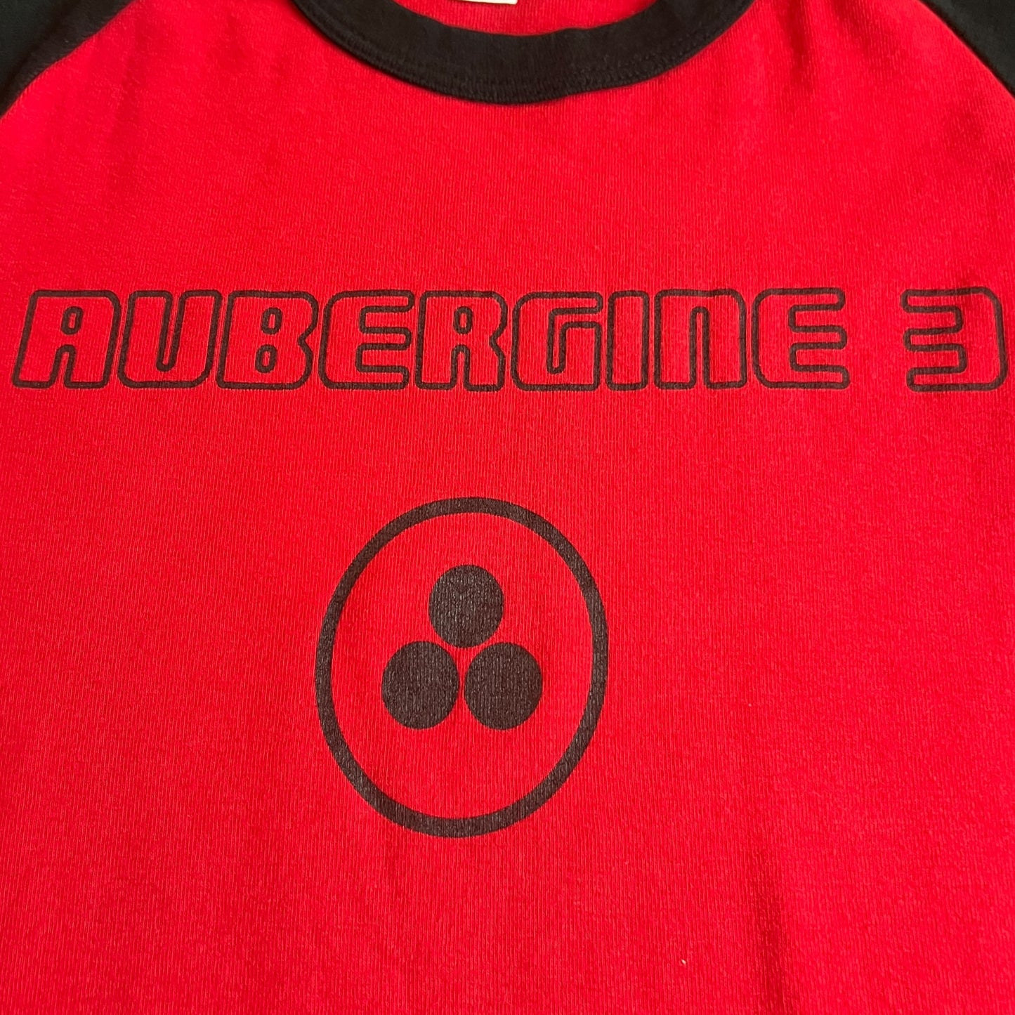 Aubergine 3 Band In All Things Modulation Vintage Raglan / Baseball T-Shirt Size M