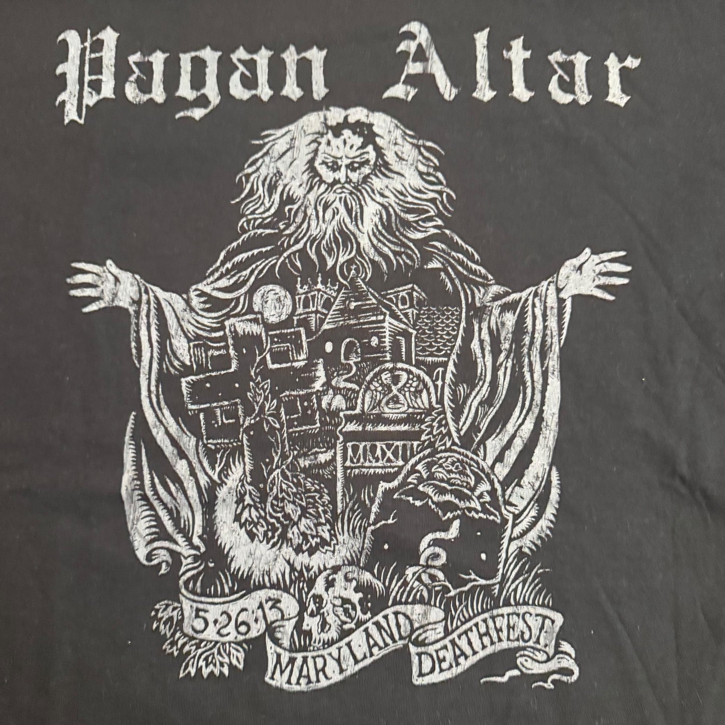 Pagan Altar Band Maryland Deathfest 2013 T-Shirt Size L